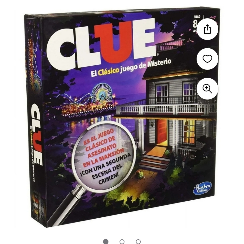 New in box! Hasbro Clue Classic Mystery board game Spanish Edition